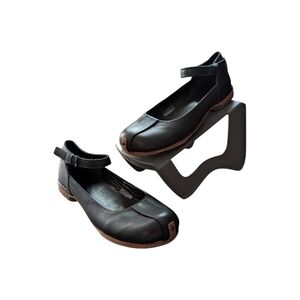 Doc Martens Leather Ankle Strap Ballet Flat Shoes